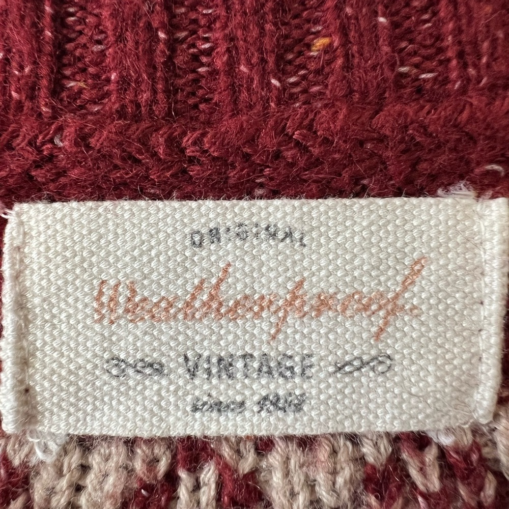 Red Patterned Sweater - Picture 3 of 6